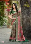 Dastoor Vol 5 By Kashvi Viscose Bright Moss Foil Online Saree Wholesale
